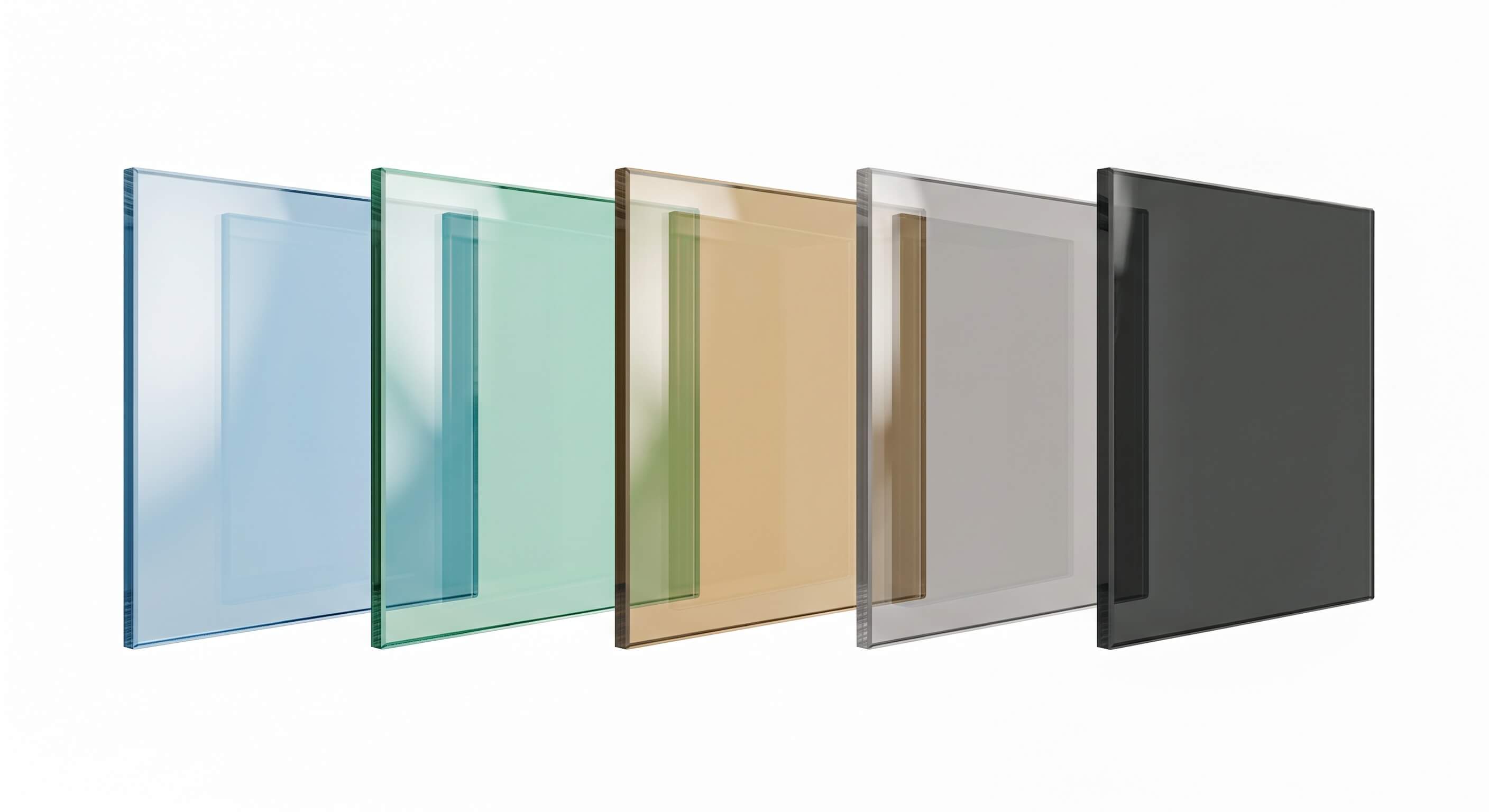 Gekleurd Helder Glas
